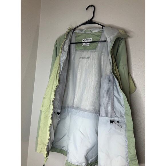 Vintage Columbia Insulated Coat Size Small Full Zipper Green Pockets - Picture 5 of 7